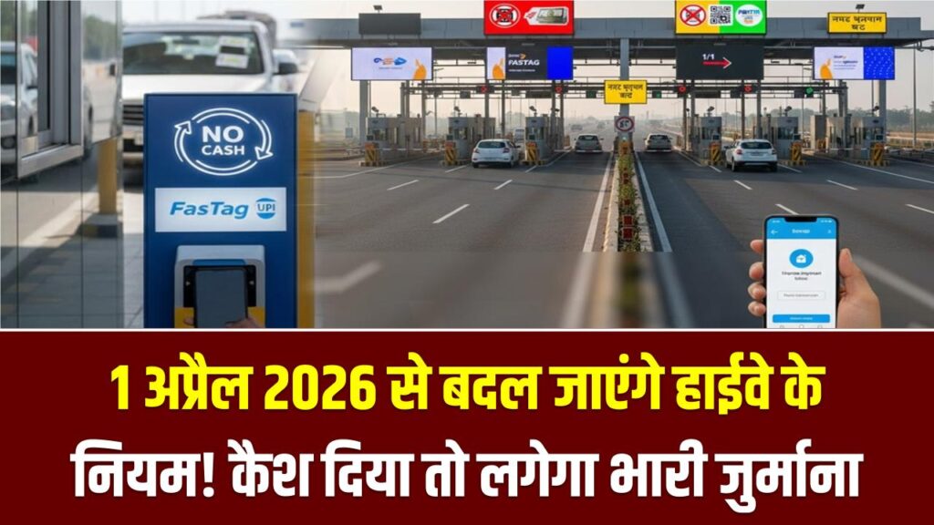 1 अप्रैल 2026 से बदल जाएंगे हाईवे के नियम! टोल प्लाजा पर कैश दिया तो लगेगा भारी जुर्माना, NHAI ने जारी की नई टोल गाइडलाइन 1 1 अप्रैल 2026 से बदल जाएंगे हाईवे के नियम! टोल प्लाजा पर कैश दिया तो लगेगा भारी जुर्माना, NHAI ने जारी की नई टोल गाइडलाइन