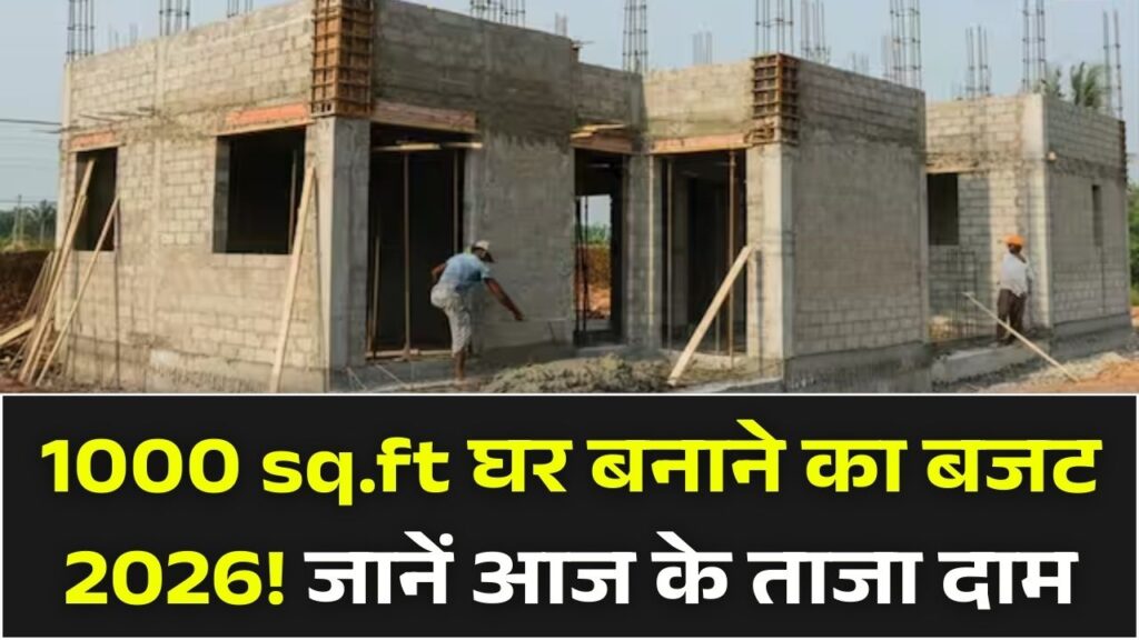 2026 में घर बनाना कितना महंगा? सरिया, सीमेंट और ईंटों के आज के रेट ने तोड़े रिकॉर्ड; जानें 1000 sq.ft का नया बजट