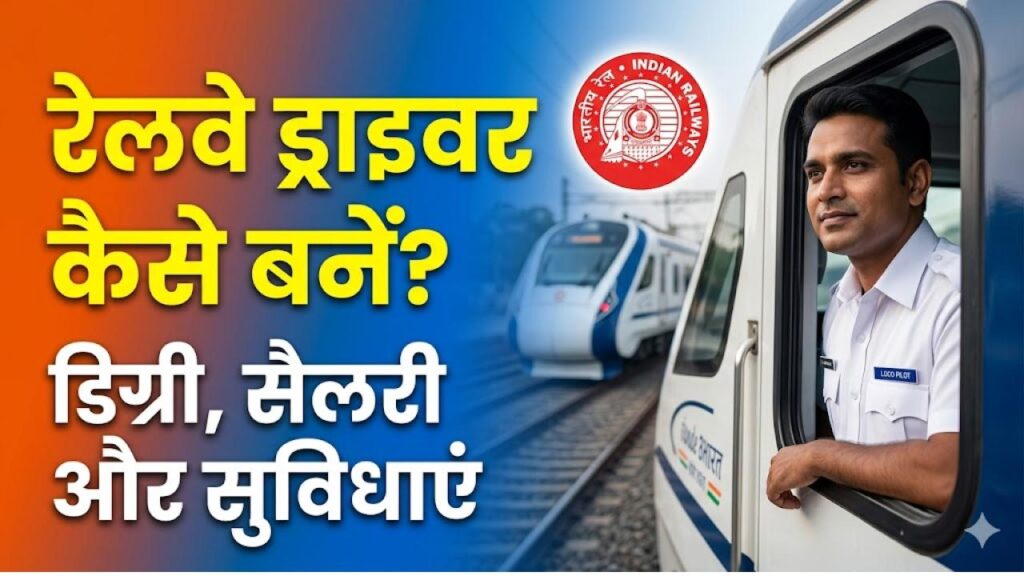 भारतीय रेलवे में ड्राइवर बनने के लिए क्या डिग्री चाहिए होती है, सैलरी और सुविधाएं भी जानें