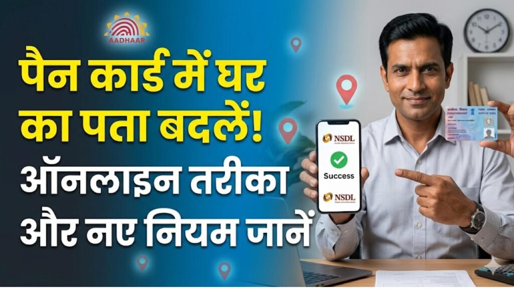 PAN Card Address Update: घर बदल गया तो पैन कार्ड पर पता कैसे बदलें? यहाँ देखें ऑनलाइन तरीका और जरूरी डॉक्यूमेंट्स