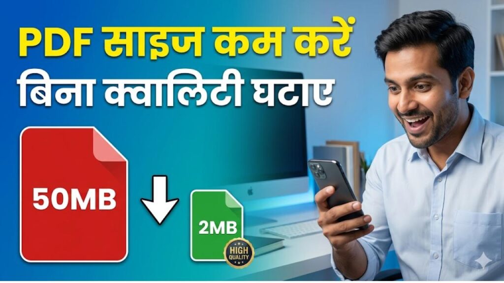 PDF Compress Online: भारी PDF फाइल से भर गया है फोन? बिना क्वालिटी घटाए साइज करें कम; मोबाइल से 1 मिनट वाला सीक्रेट