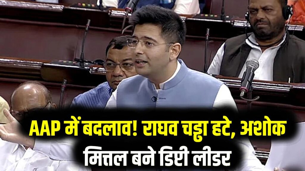 AAP का बड़ा फैसला! राघव चड्ढा को राज्यसभा में 'डिप्टी लीडर' पद से हटाया; अशोक मित्तल संभालेंगे कमान, जानें क्या है वजह? 1 AAP का बड़ा फैसला! राघव चड्ढा को राज्यसभा में 'डिप्टी लीडर' पद से हटाया; अशोक मित्तल संभालेंगे कमान, जानें क्या है वजह?