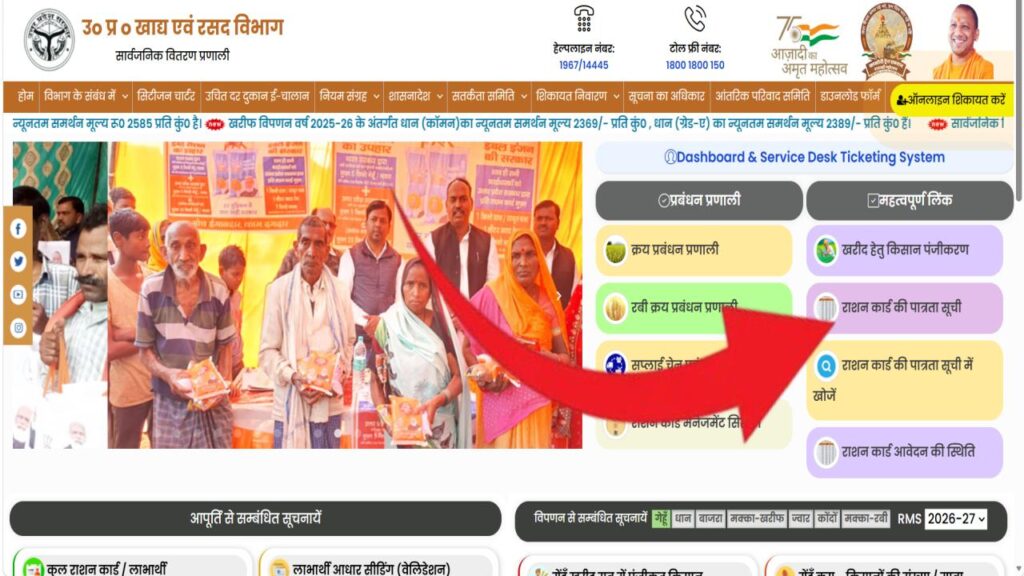 UP Ration Card New List 2026: राशन कार्ड की नई लिस्ट जारी ऐसे करें अपना नाम लिस्ट में चेक