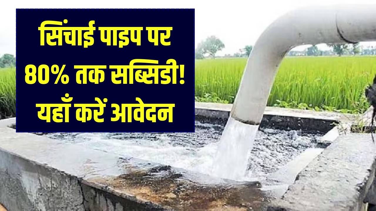 किसानों को सिंचाई पाइप पर मिल रही 50-80% सब्सिडी! 'फीता पाइप' योजना का लाभ लेने के लिए यहाँ से करें आवेदन
