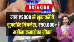मात्र ₹5000 में शुरू करें ये सुपरहिट बिजनेस, हर महीने होगी ₹50,000 से ज्यादा की कमाई; डिमांड है जबरदस्त