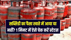 LPG Gas Subsidy: क्या अभी भी मिलती है गैस सब्सिडी, सब्सिडी का पैसा खाते में आया या नहीं? 1 मिनट में ऐसे चेक करें स्टेटस