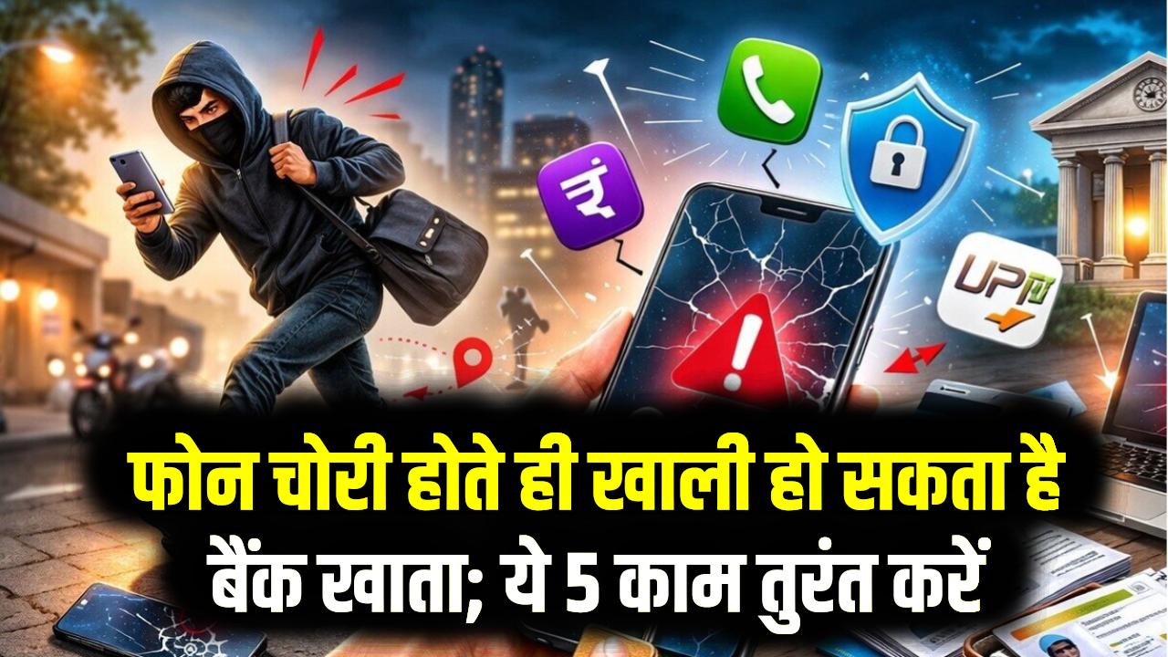UPI यूजर सावधान! फोन चोरी होते ही खाली हो सकता है बैंक खाता; ये 5 काम तुरंत करें, वरना पछताने का भी नहीं मिलेगा मौका