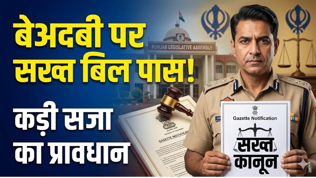 पंजाब में बेअदबी के खिलाफ सख्त बिल पास; उम्रकैद और ₹25 लाख जुर्माना! जानें नए कानून की हर छोटी-बड़ी बात