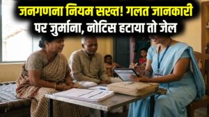 सावधान! जनगणना में गलत जानकारी दी तो लगेगा भारी जुर्माना; घर पर लगा सरकारी नोटिस हटाया तो सीधे होगी जेल!