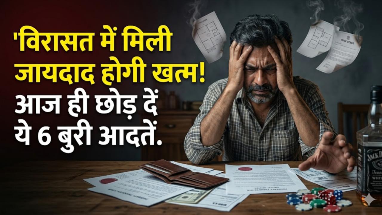 विरासत में मिली जायदाद भी हो जाएगी खत्म! आज ही छोड़ दें ये 6 बुरी आदतें, वरना पाई-पाई को मोहताज हो जाएंगे