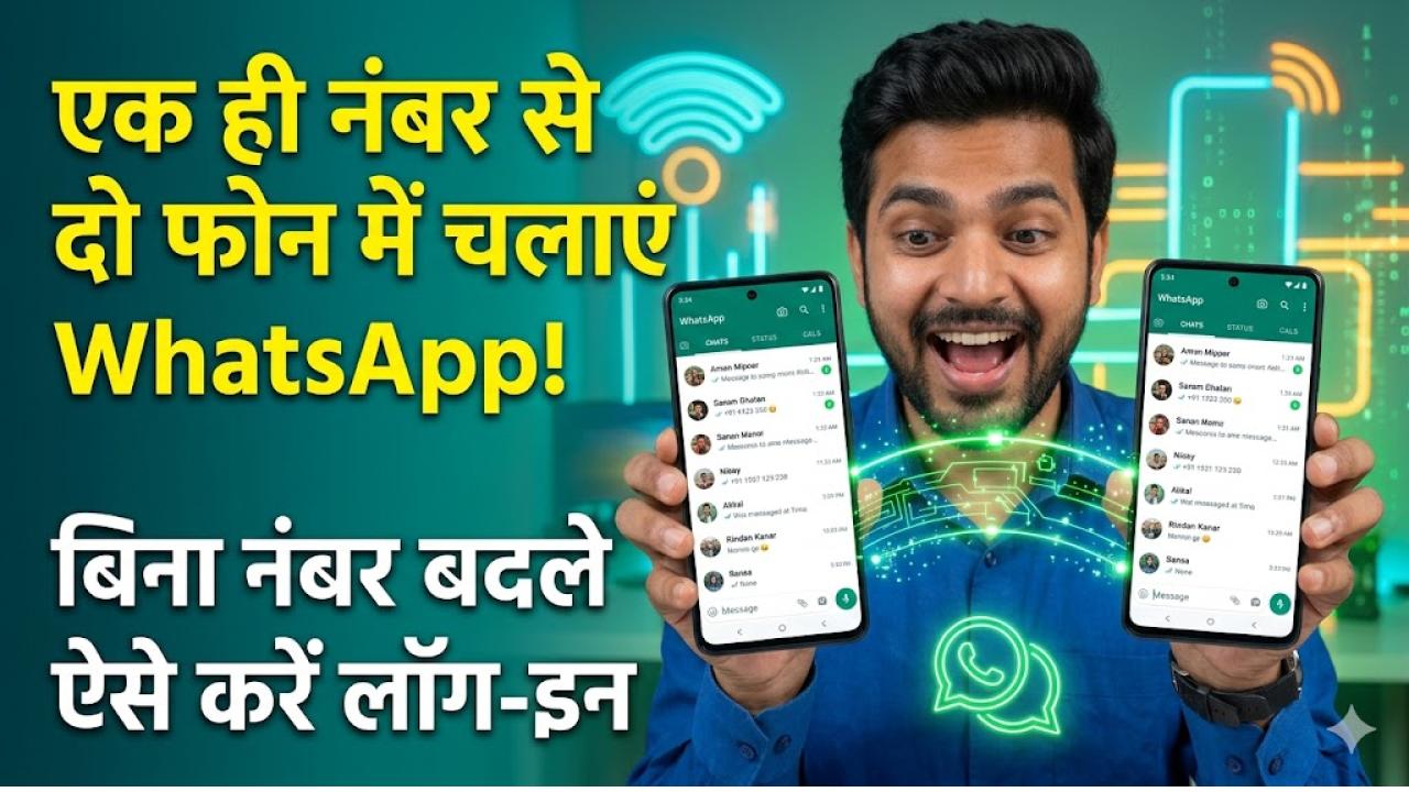 एक ही नंबर से दो फोन में चलाएं WhatsApp! बिना नंबर बदले ऐसे करें लॉग-इन; देखें स्टेप-बाय-स्टेप प्रोसेस